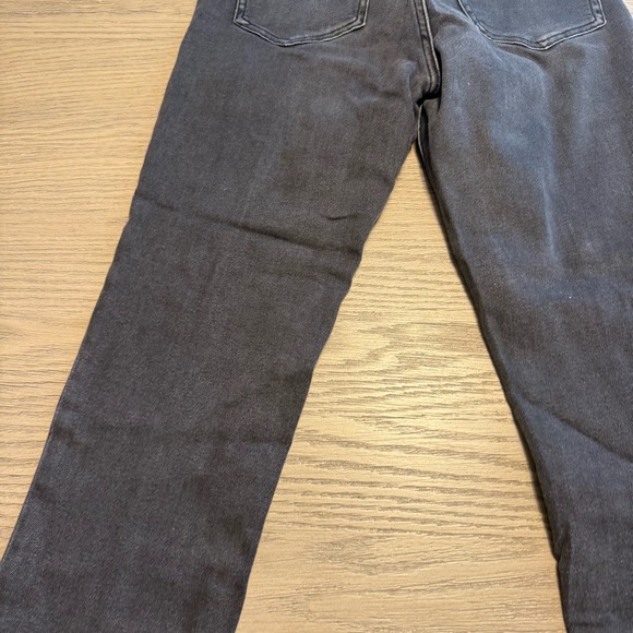 Express Black Denim Slim Super High Rise Front Seam Jeans Sz 6R 90's Punk Rock - Picture 9 of 10